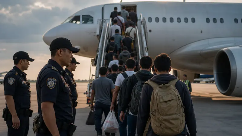 Pengembalian 41 Pekerja Thailand oleh Laos Usai Pembongkaran Jaringan Ilegal